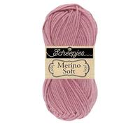 Scheepjes Merino Soft 1x50g - 634 Copley, Rosa Hilo de Tejer y Ganchillo