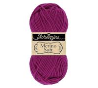Scheepjes Merino Soft 1x50g - 636 Carney, Rosa Hilo de Tejer y Ganchillo