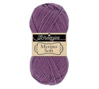 Scheepjes Merino Soft 1x50g - 639 Monet, Lila Hilo de Tejer y Ganchillo