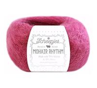 Scheepjes Mohair Rhythm 1x25g - 686 Merengue, hilo de algodón y microfibra para tejer y crochet