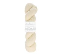 Scheepjes Nakid S Lanas de lana pura sin teñir 100g 001 Color Blanco