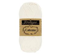 Scheepjes - Ovillo de lana Scheepjes Catona 105 blanco nupcial - 1 x 100 g