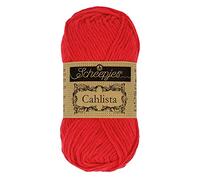 Scheepjes - Scheepjes 115 Caliente Rojo Calista Hilo - 10x50g