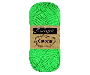 Scheepjes - Scheepjes 602 Neón Verde Catona Hilo - 1x10g