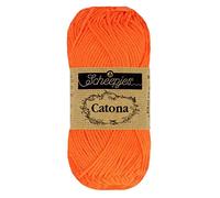 Scheepjes - Scheepjes 603 Neón Naranja Catona Hilo - 1x10g