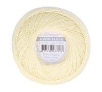 Scheepjes - Scheepjes Candy Floss 101 Candle Light (165m) Orgánico Mercerizado Algodón Hilo - 1x20g