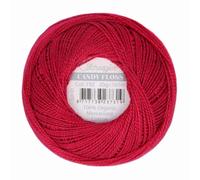Scheepjes - Scheepjes Candy Floss 192 Scarlet (165m) Orgánico Mercerizado Algodón Hilo - 1x20g
