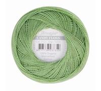 Scheepjes - Scheepjes Candy Floss 212 Sage Green (165m) Orgánico Mercerizado Algodón Hilo - 1x20g