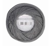 Scheepjes - Scheepjes Candy Floss 242 Metal Grey (165m) Orgánico Mercerizado Algodón Hilo - 1x20g