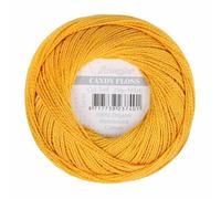 Scheepjes - Scheepjes Candy Floss 249 Saffron (165m) Orgánico Mercerizado Algodón Hilo - 1x20g