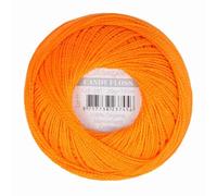 Scheepjes - Scheepjes Candy Floss 281 Tangerine (165m) Orgánico Mercerizado Algodón Hilo - 1x20g