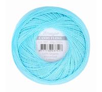 Scheepjes - Scheepjes Candy Floss 397 Cyan (165m) Orgánico Mercerizado Algodón Hilo - 1x20g