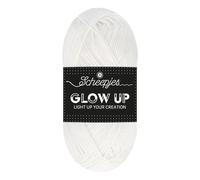 Scheepjes - Scheepjes Glow Up 1001 Luminescent White (105m) Ligero y Duradero Hilado - 1x50g