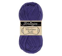 Scheepjes Soft Yarn, 50% Lana Merino superlavado Microfibra 25% Mezcla de acrílico, 655 Chagall, 1x50g