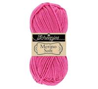 Scheepjes Soft Yarn, 50% Lana Merino Superwash Microfibra Mezcla de 25% acrílico, 635 Matisse, 1x50g