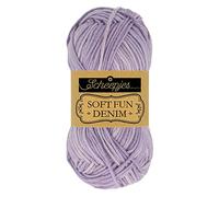 Scheepjes Softfun Denim 50g - 512 Púrpura, Hilos para Tejer y Crochetar