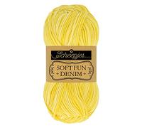 Scheepjes Softfun Denim 50g 518 Amarillo Hilos de Tejer y Crochet
