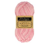 Scheepjes Softfun Denim Yarn, 60% algodón, 40% crilenka, 504, 1x50g