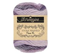 Scheepjes Stone Washed Flow XL 65g - Color 13 Beige/Purple, Cotton Blend