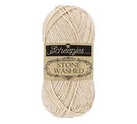 Scheepjes Stone Washed hilo de algodón y acrílico 50 g 831 Axinite marrón