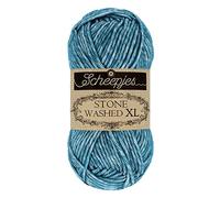 Scheepjes Stone Washed XL 1 unidad de 50 g - 845 Azul Apatita
