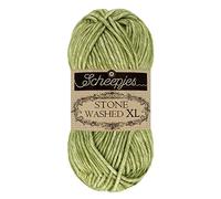 Scheepjes Stone Washed XL 50 g - 846 Canada Jade, hilo mezcla de algodón y acrílico con acabado lavado