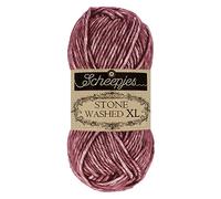 Scheepjes Stone Washed XL Hilo 50g - Color 850 Granate - Algodón Acrílico