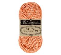 Scheepjes Stone Washed XL ovillo 50 g - Coral 856, mezcla de algodón y acrílico