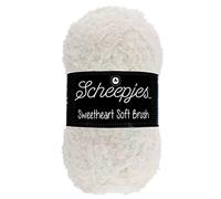 Scheepjes Sweetheart Soft Brush 100g - 534 Blanco, Rosa, Verde Hilo de Tejer y Ganchillo