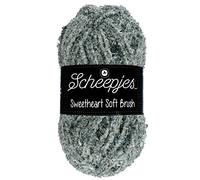 Scheepjes Sweetheart Soft Brush 1x100g 528 Gris Blanco Negro