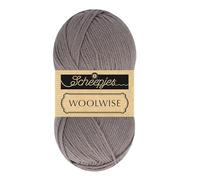 Scheepjes Woolwise 100g - 704 Gris Pizarra, Merino Superwash para Tejer y Crochet