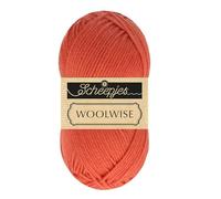 Scheepjes Woolwise 100g - 731 Rojo Cayena, Lana Superwash Merino para Tejer y Crochet