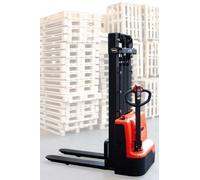 Schefer Apilador eléctrico (altura de elevación 3 m, capacidad de carga: 1500 kg, color naranja)