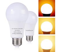 Scheinenda Bombilla LED A21 de 3 vías 50 100 150 W sustitución 500 1600 2100 lúmenes alta potencia y 3000 K luz LED blanca cálida base E26 foco LED para lámpara de mesa y sala de estar 2 paquetes