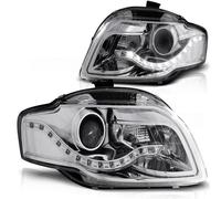 Scheinfer LED Luz Diurna Optica Cromada Para Audi A4 B7 04-08, Izq./Der.