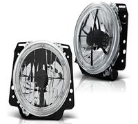 Faros Angel Eyes LED para VW Golf 2 83-92 Cromados con Fadenkreuz