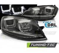Scheinwerfer DRL LED Luz Diurna Para VW Golf 7 12-16 Black Chrom LED Bl