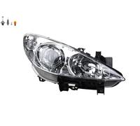 Scheinwerfer Halogen DTV Izquierdo Peugeot 307 07/05- Soporte H7/H1 Con Bombilla