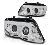 Scheinwerfer Xenon Angel Eyes Tuning Tec Para BMW X5 E53 Facelift 03-06 Chrom