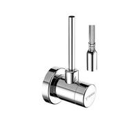 Schell Diseño Válvula Ángulo Classic Ajustable, Asag , 1/2 ", Cromo