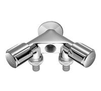 Schell Na-Doppelventil Comfort Rv , Conexión de Manguera, 1/2 ", Cromo