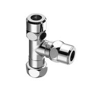 Schell T-Conector Tuerca De Cierre Móvil, 3/8", Cromo