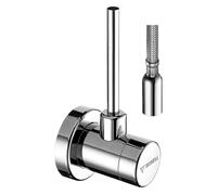 Schell válvula angular con función de regulación CLASSIC, rosetón corredizo Ø 65