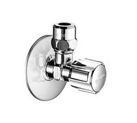 Schell Válvula Esquina Comfort Ajustable, Corto Diseño, 1/2 ", Cromo