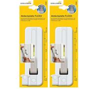 Schellenberg 10203 Duo - Tapa protectora (distancia entre agujeros: 23mm), color blanco (Paquete de 2)