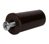 Schellenberg 10258 Tapón de Tope para persiana, marrón, 24 x 39 mm, Set de 4 Piezas