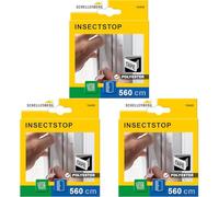 Schellenberg 10400 Cinta de fijación para mosquitera de poliéster, semitransparente, 5,6 m (Paquete de 3)