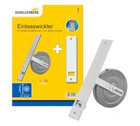 Schellenberg 11500 Enrollador en entrada con placa de cubierta en blanco, distancia entre agujeros 260mm, galvanizado