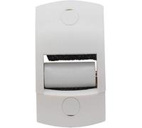 Schellenberg 15650 Guía de correa de persiana enrollable con excluidor de corrientes de aire y rodillo guía de la cinta DUO Maxi, blanco