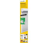 Schellenberg 20082 Ventana con juego de persianas enrollables, 130 x 140 cm, blanco/gris